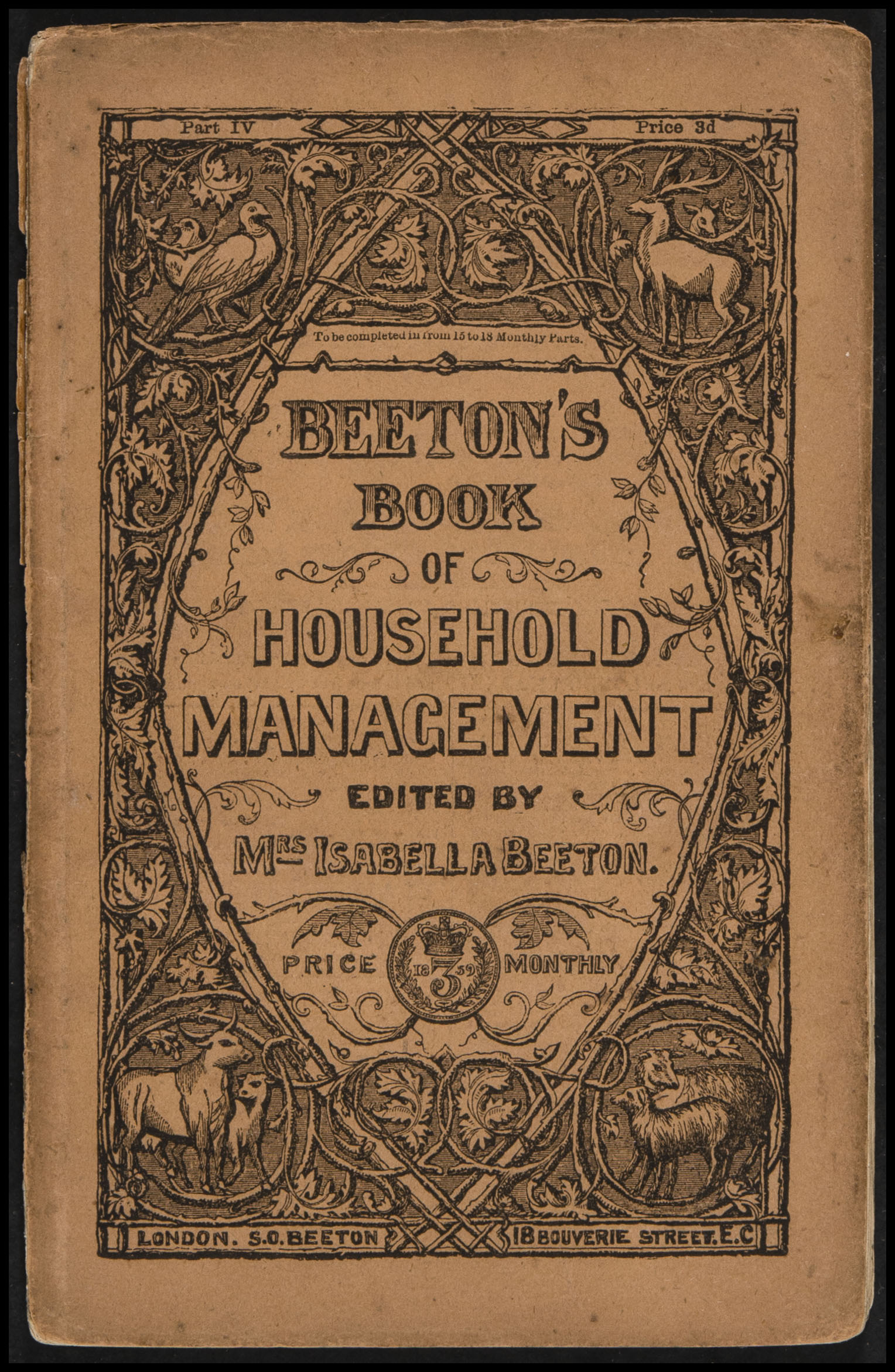 Front cover of Mrs Beeton's Book of Household Management, Part 4 © Material sourced from the University of California, San Diego